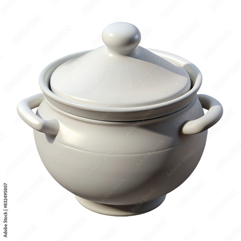 3D render of elegant ceramic tureen on white tableware Ceramic. Delicious meal served in modern bowl. Classic cuisine meets minimalist design Ceramic. Ceramic isolated on white background. 3D render of elegant ceramic tureen on white tableware Ceramic. Delicious meal served in modern bowl. Classic cuisine meets minimalist design Ceramic. Ceramic isolated on white background.