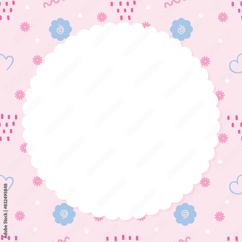 Cute kawaii pink pastel notepad and memo pad stickers 