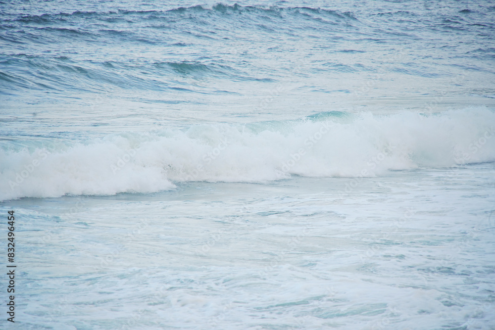 wave breaking on the beach wave breaking on the beach