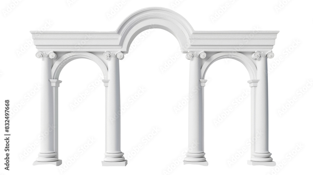 Obraz premium Column arch , podium architecture building