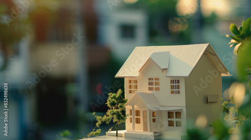 Wallpaper Mural miniature paper house, model environtment Torontodigital.ca