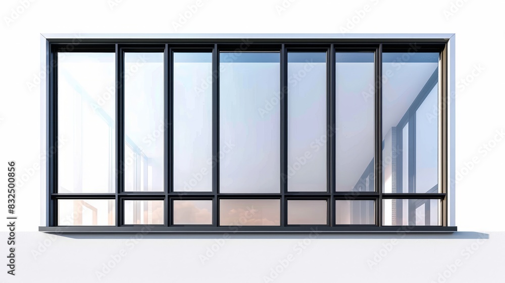 Modern window isolated on a white background Modern window isolated on a white background