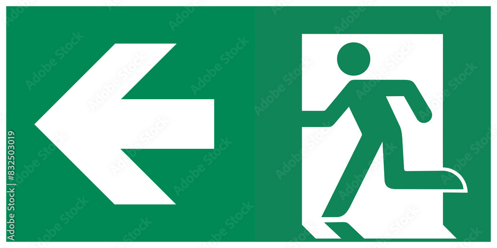 iso 7010 standard serie, emergency sign iso 7010 standard serie, emergency sign