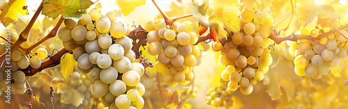 Grape and vine vinegrape of sangiovese under sunlight autumn summer background
 photo