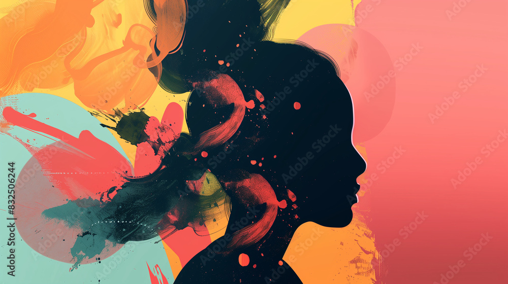 The colorful and dynamic animated banner was created to promote mental health awareness. The colorful and dynamic animated banner was created to promote mental health awareness.