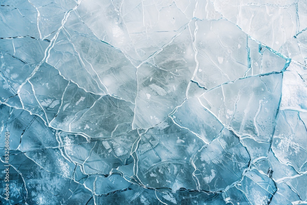 Ice cracks texture on surface, abstract cold season backdrop Ice cracks texture on surface, abstract cold season backdrop