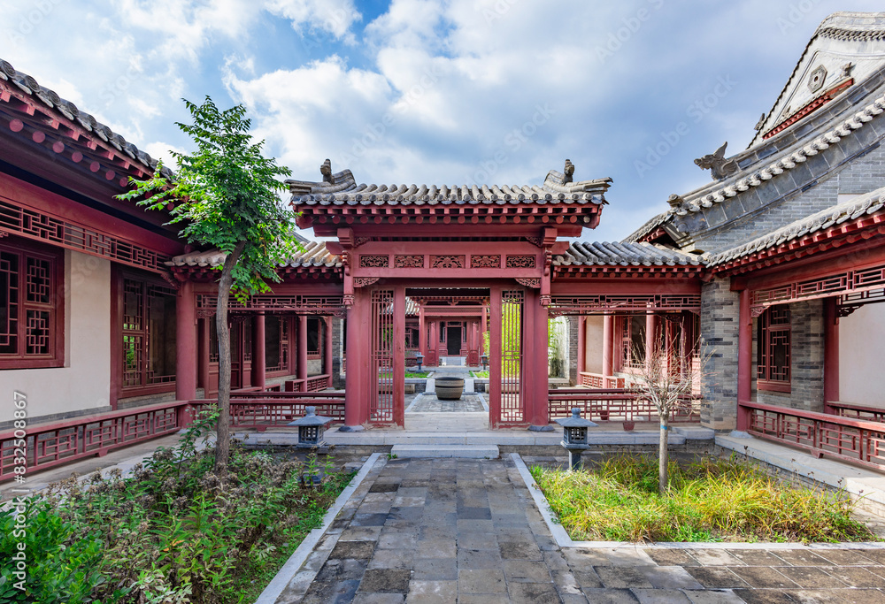 Fototapeta premium View of Rongzi winery, Xiangning County, Linfen City, Shanxi Province