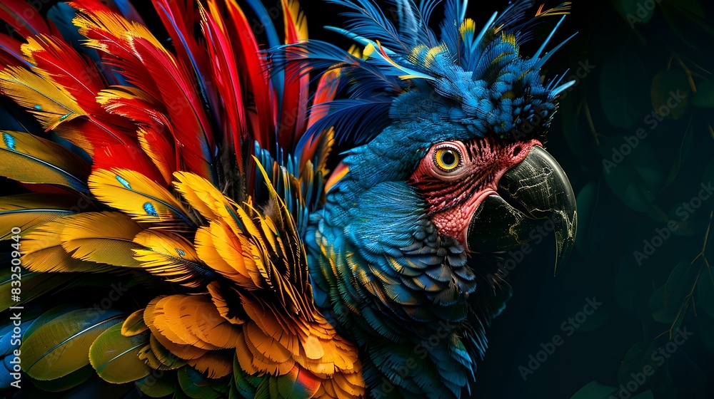 Obraz premium blue and yellow macaw