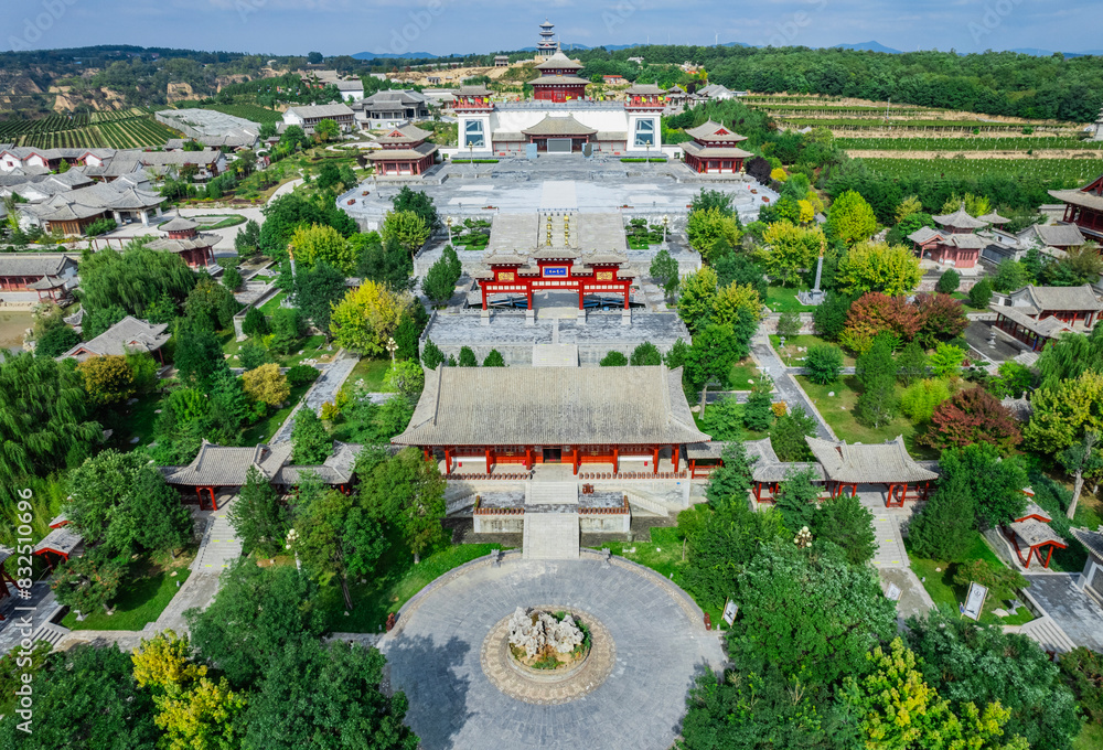 Obraz premium View of Rongzi winery, Xiangning County, Linfen City, Shanxi Province