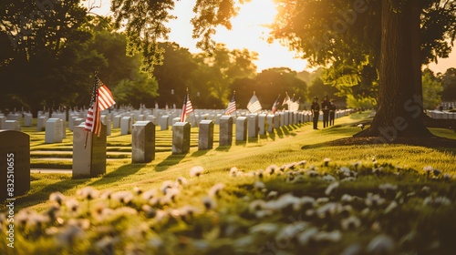 Honoring the memory of an american hero on memorial day photo