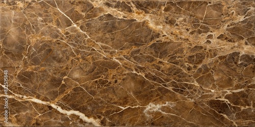 Natural coffee brown marble slab with intricate veining and texture