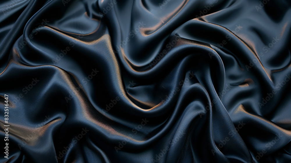 Obraz premium black silk satin background