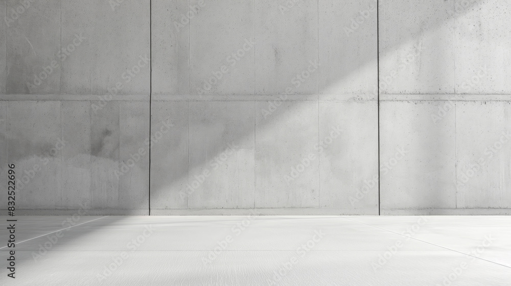Concrete wall in an empty room. Concrete wall in an empty room.