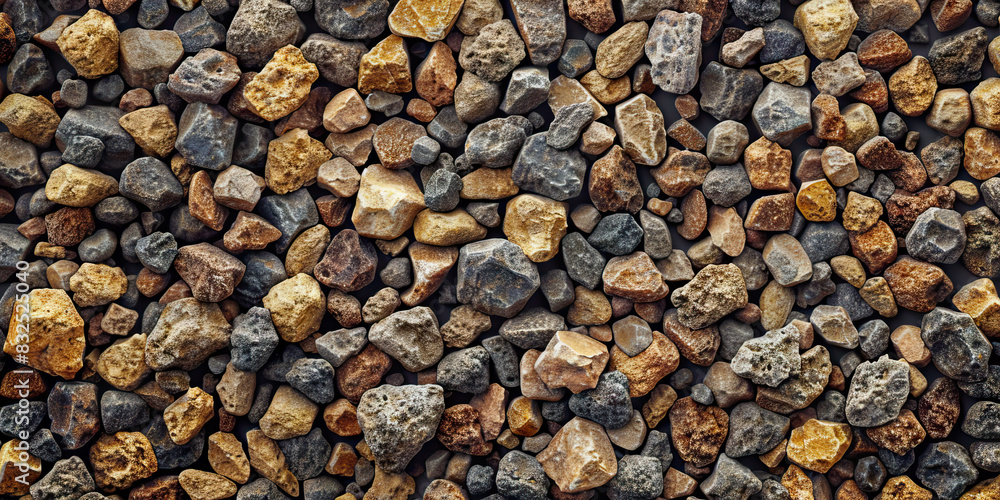Grungy Gravel Granules: Close-up view of grungy and gritty gravel particles, colored in gritty browns, sandy yellows, and grimy grays Grungy Gravel Granules: Close-up view of grungy and gritty gravel particles, colored in gritty browns, sandy yellows, and grimy grays