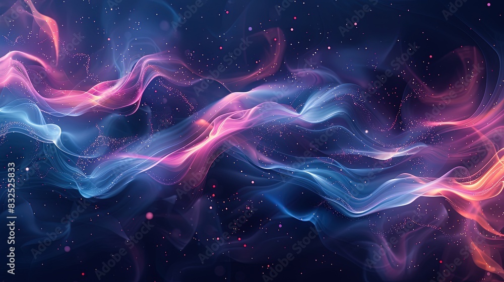Abstract wave of blue and pink smoke. Smoke abstract background Abstract wave of blue and pink smoke. Smoke abstract background