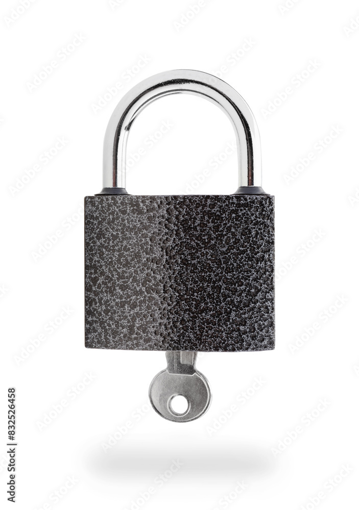 Mechanical lock isolated on white. Mechanical lock isolated on white.