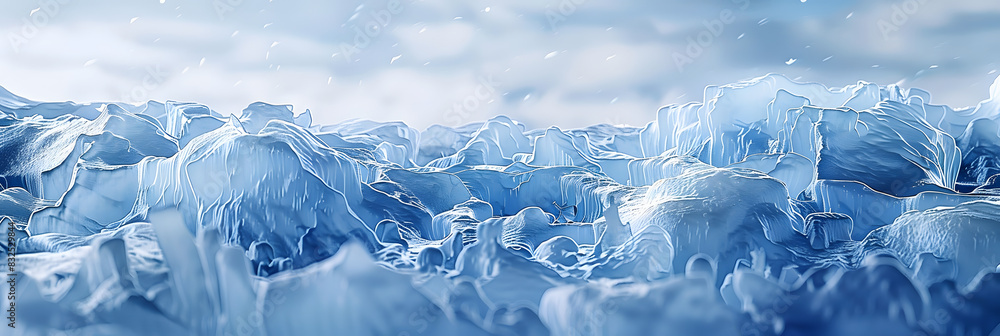 The ice has a stunning frozen texture creating an exquisite scenery with a copy space image The ice has a stunning frozen texture creating an exquisite scenery with a copy space image