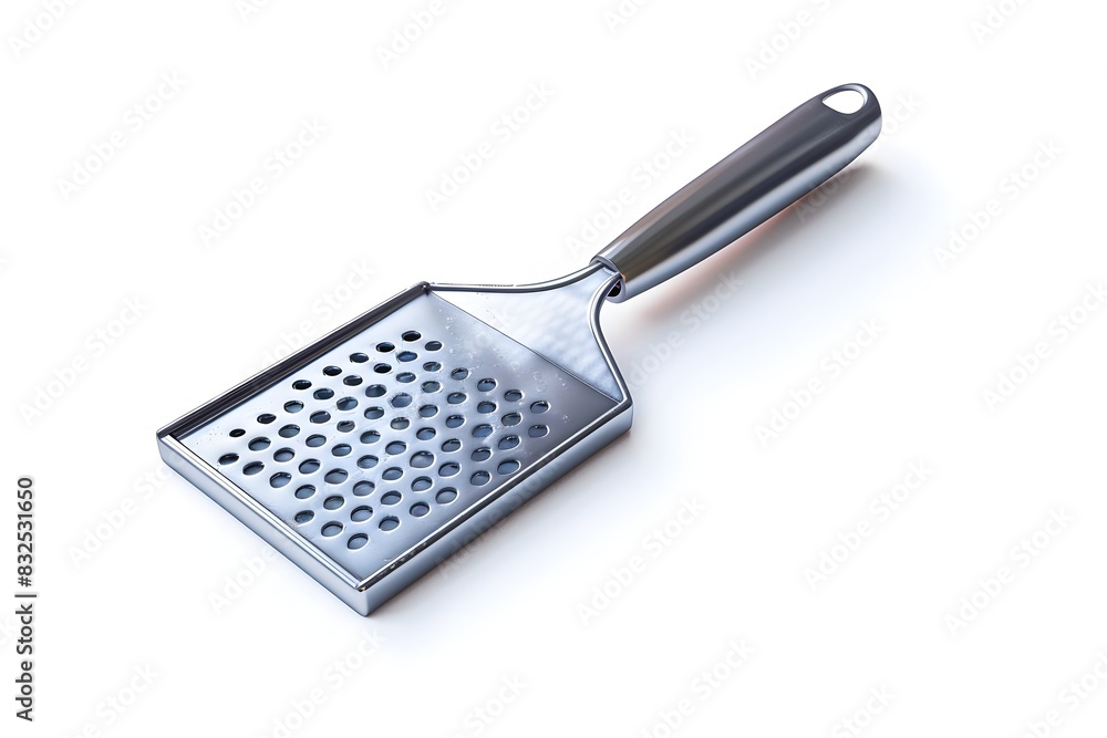 Photo of Stainless Steel Grater Isolated on White Background Photo of Stainless Steel Grater Isolated on White Background