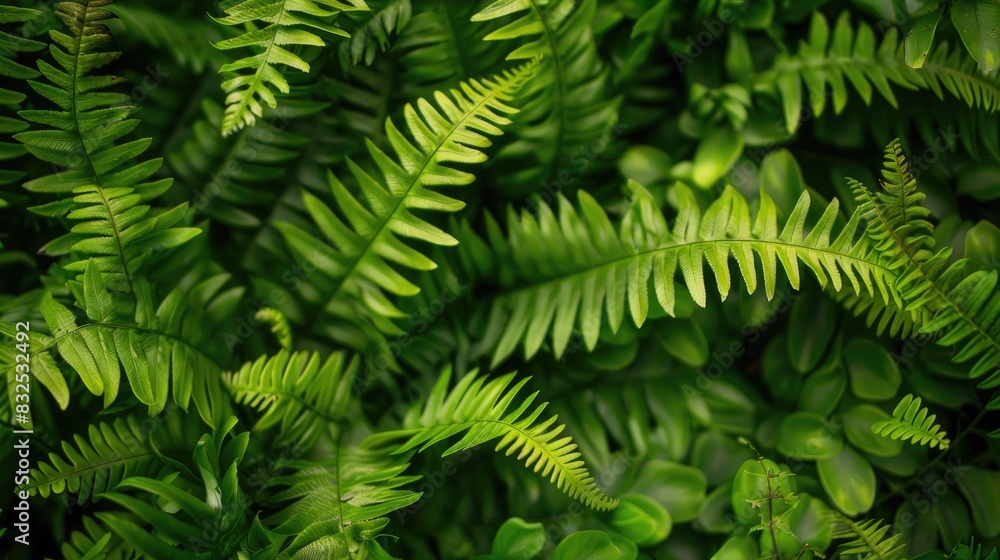 Obraz premium The verdant fern foliage found outdoors