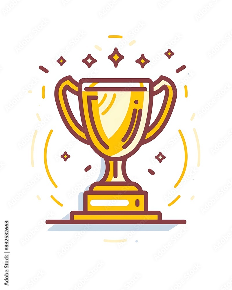 Number one winner's golden shine winner's circle brand new award sweepstakes winning bronze with stars blank name plate. Trophy illustration isolated on a white background. Number one winner's golden shine winner's circle brand new award sweepstakes winning bronze with stars blank name plate. Trophy illustration isolated on a white background.