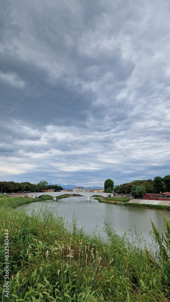 Obraz premium landscape with river