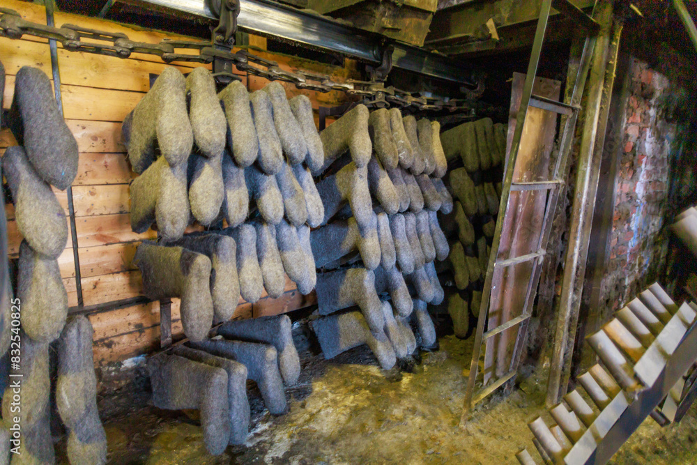 Valenki - traditional footwear for countries with low temperatures in winter.