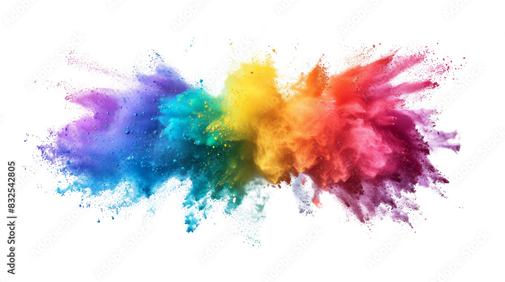 Rainbow Holi paint color powder explosion Rainbow Holi paint color powder explosion
