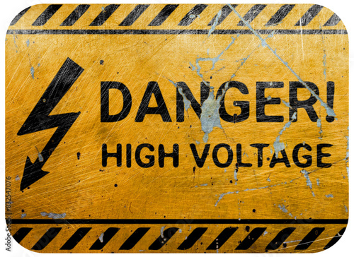 danger sign, high voltage 