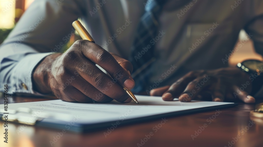 A close-up of a person's hands holding a pen, signing a contract, or taking notes can be used to demonstrate dedication and action in the business world. A close-up of a person's hands holding a pen, signing a contract, or taking notes can be used to demonstrate dedication and action in the business world.