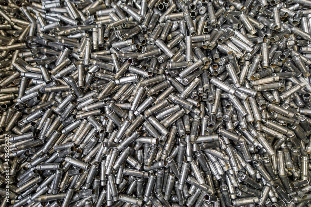 Close-up view of firearm cartridge case. Close-up view of firearm cartridge case.