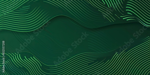 a image of a green background with wavy lines
