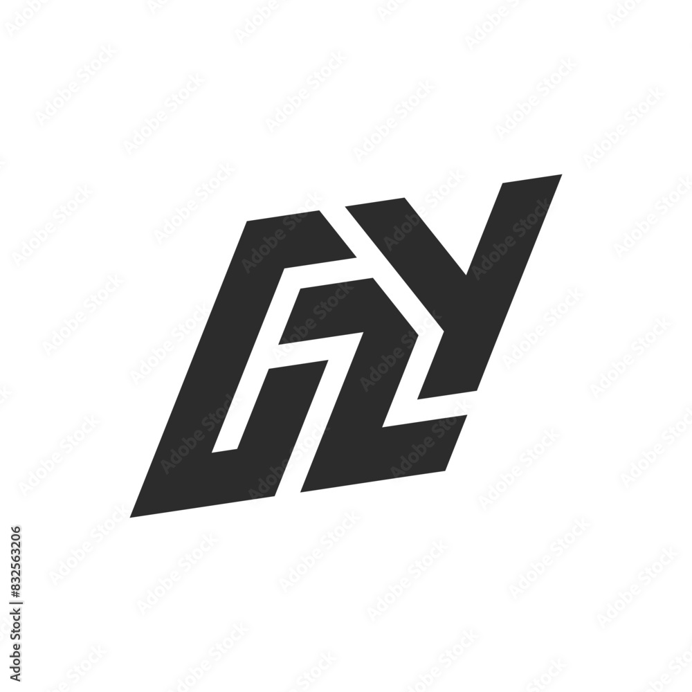 GZY letter logo, GZY Alphabet logo, initials logo GZY letter logo, GZY Alphabet logo, initials logo