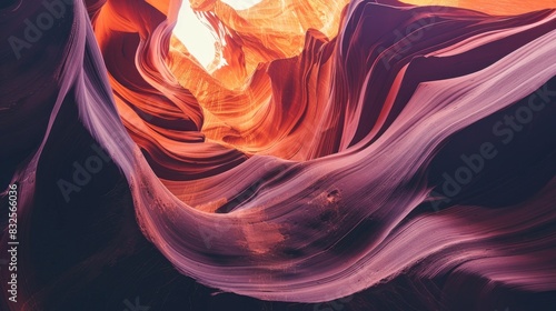 A stunning view of a canyon with layered rock formations in shades of brown, red, and orange