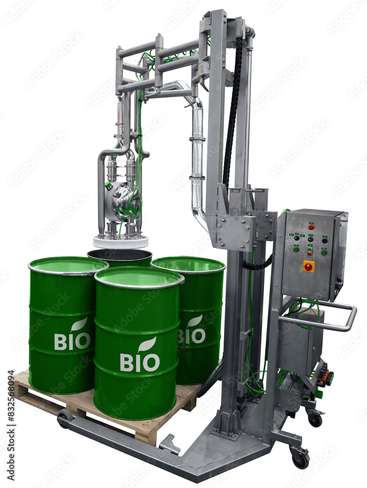 Pump for unloading biofuel to drums. Concept Pump for unloading biofuel to drums. Concept