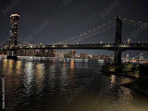   New-York la nuit, architecture, NYC,