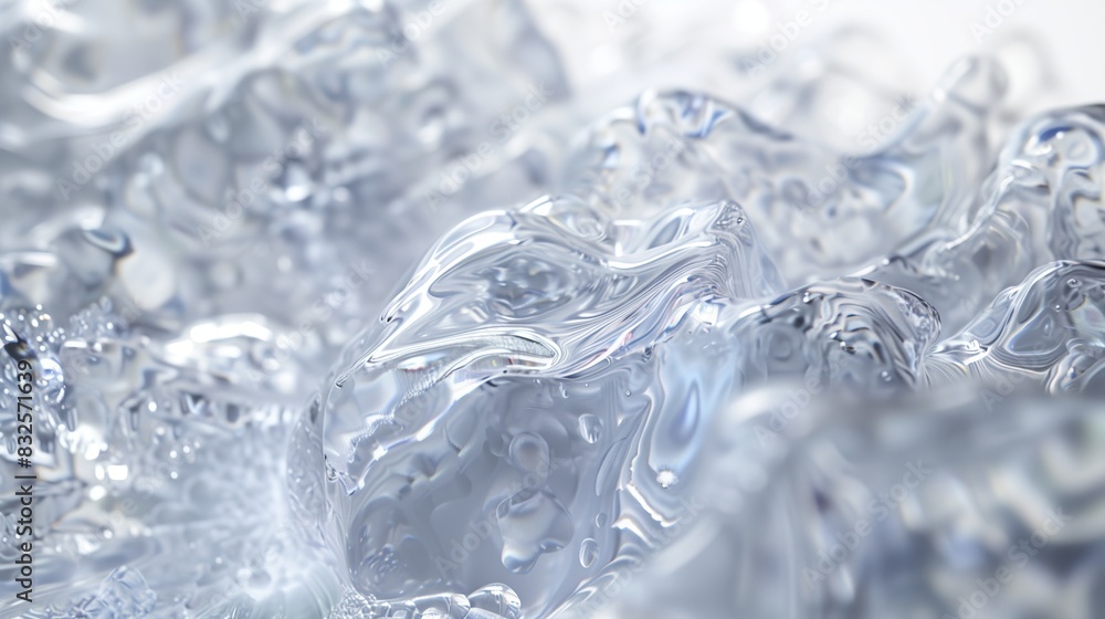 Close up of clear blue ice waves. Close up of clear blue ice waves.
