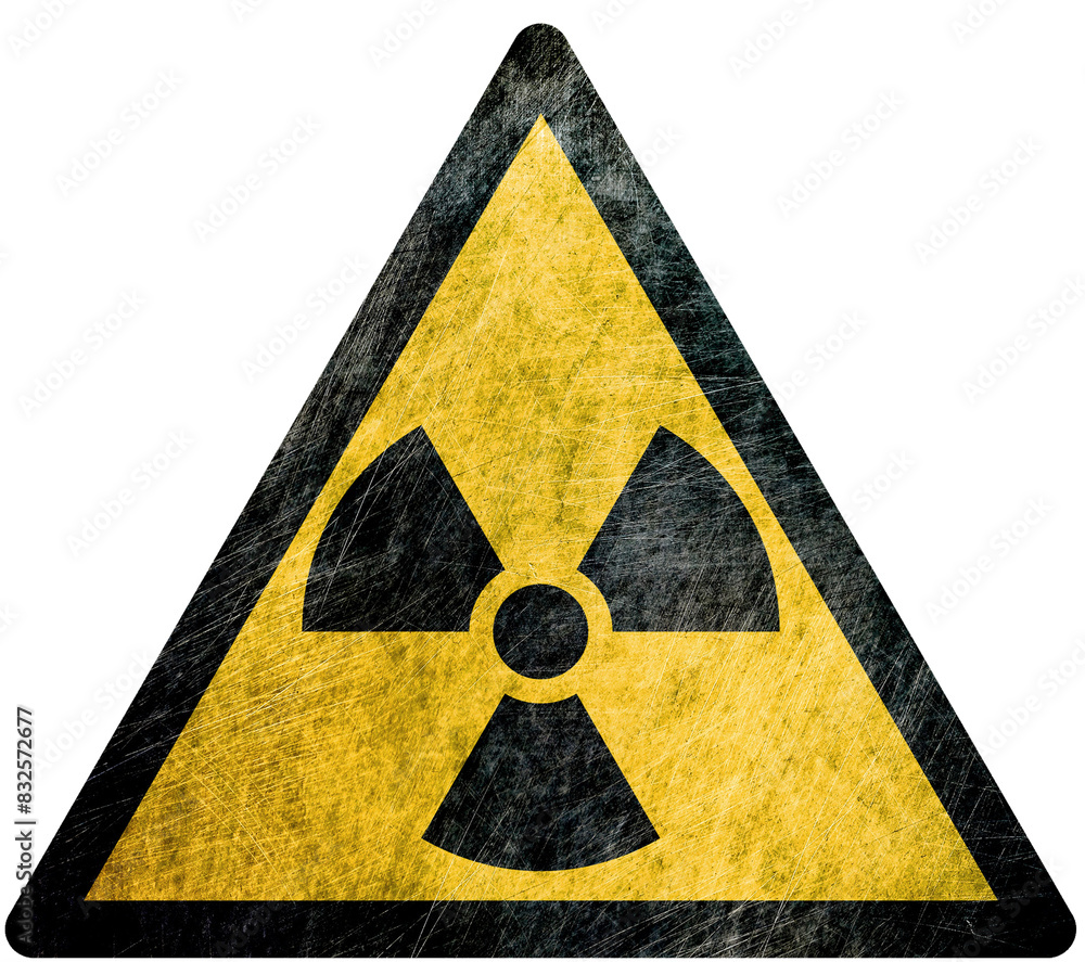 Fototapeta premium radiation hazard sign
