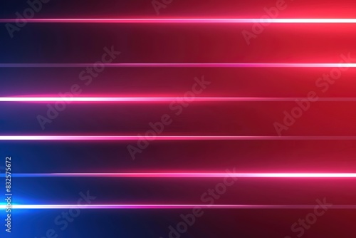 Wallpaper Mural Red and blue background with glowing neon lines Torontodigital.ca