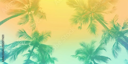 a image of a picture of a palm tree with a sky background