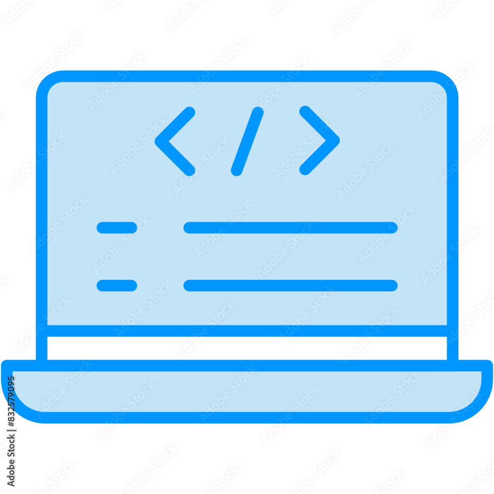 Laptop Coding vector design logo icon.svg Laptop Coding vector design logo icon.svg