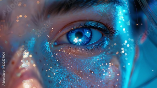 Futuristic depiction of the antiaging benefits of astaxanthin