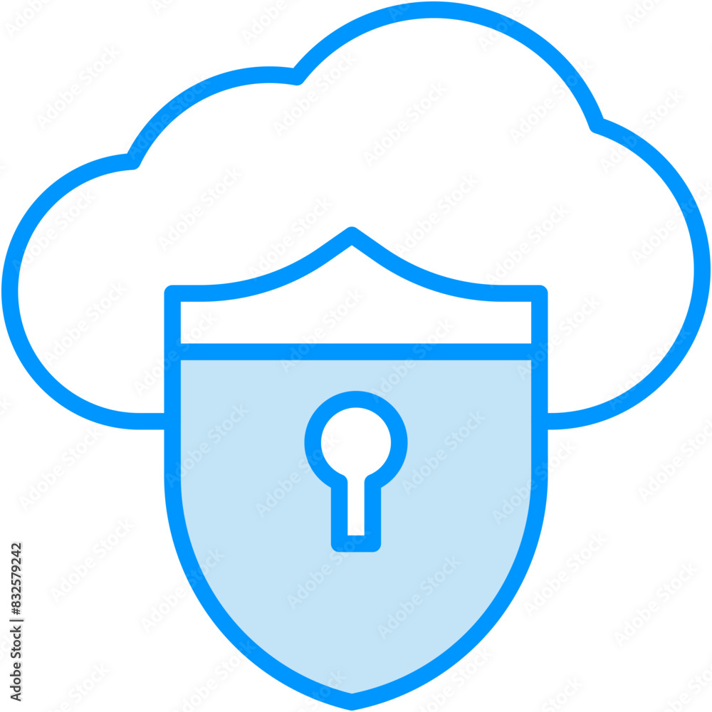 Cloud security vector design logo icon.svg Cloud security vector design logo icon.svg