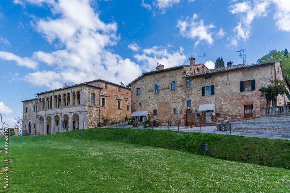 Sanctuary of the Madonna di San Biagio view in Montepulciana of Italy Sanctuary of the Madonna di San Biagio view in Montepulciana of Italy