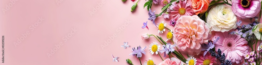 Pastel Harmony of Diverse Flowers Pastel Harmony of Diverse Flowers