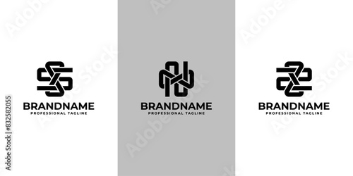 Letter S, N, and Z Infinity Logo, Suitable for business related to eternity with S, N, or Z initial