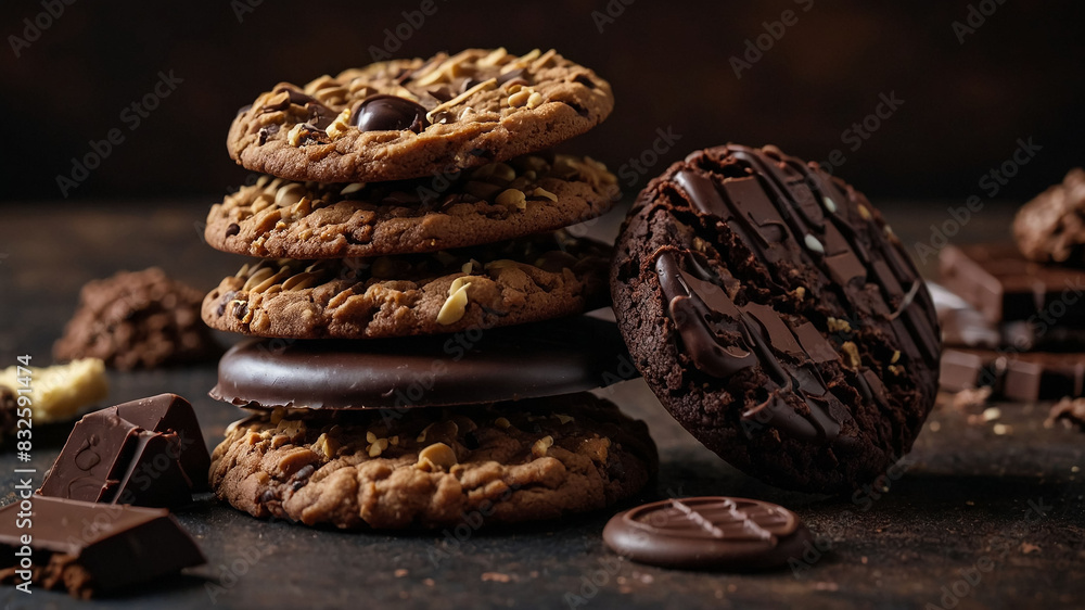 Obraz premium World Chocolate Day background