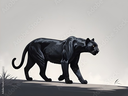 black panther illustration 