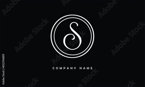 S, S Abstract Letters Logo Monogram