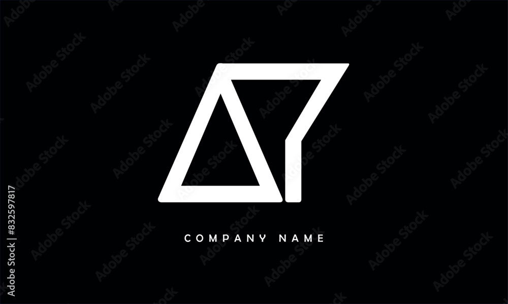 AY, YA, A, Y Abstract Letters Logo Monogram