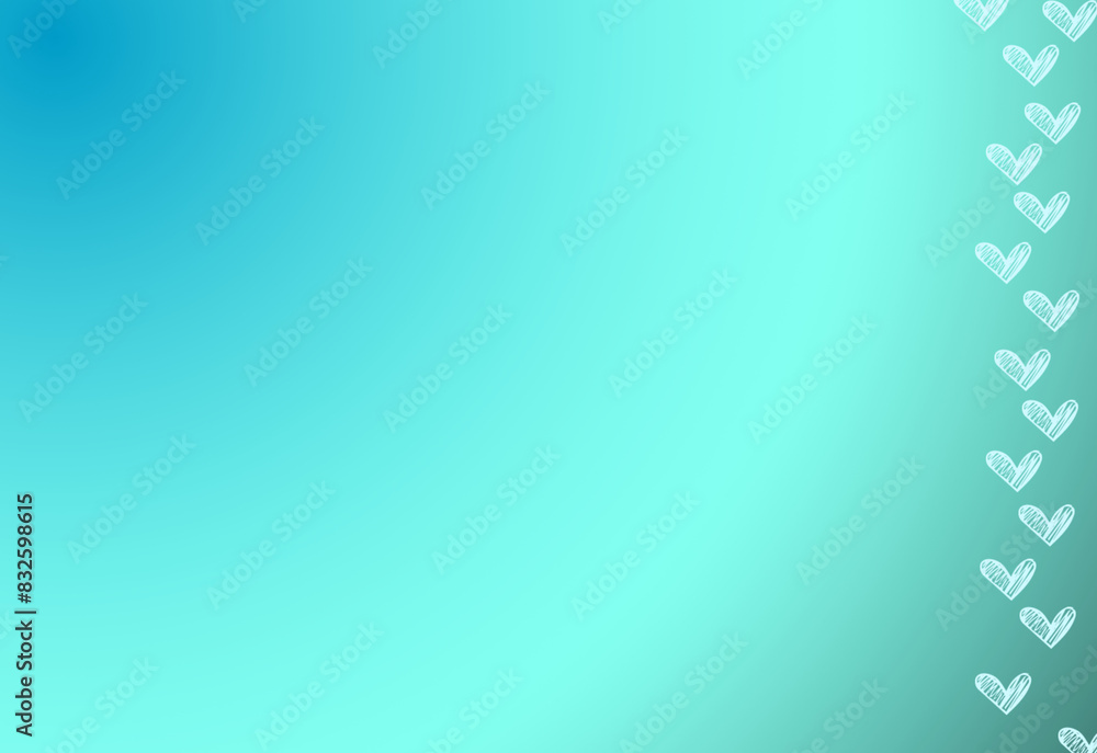 arrière-plan dégradé bleu vert, avec petit cœur; idéal création conception artistique arrière-plan dégradé bleu vert, avec petit cœur; idéal création conception artistique